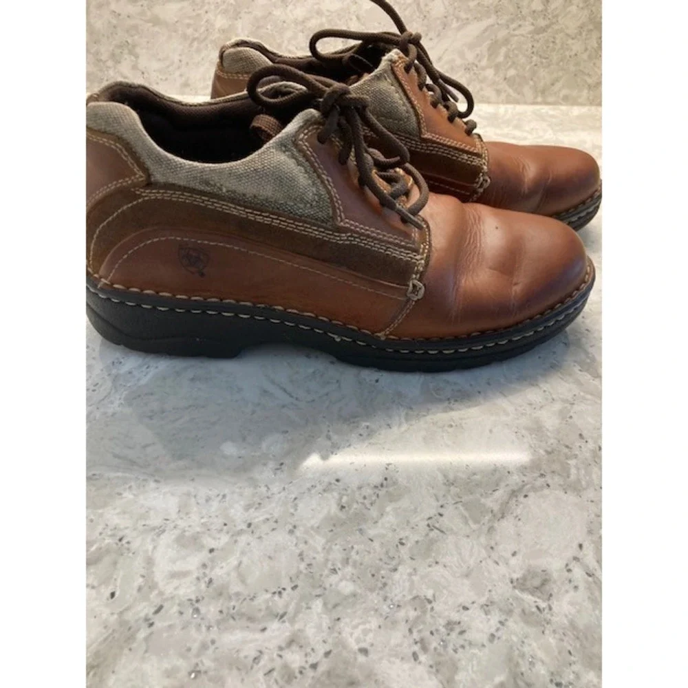 Ariat Linden 4LR Brown Leather Lace Up Womens Shoes 7.5 Discontinued Style